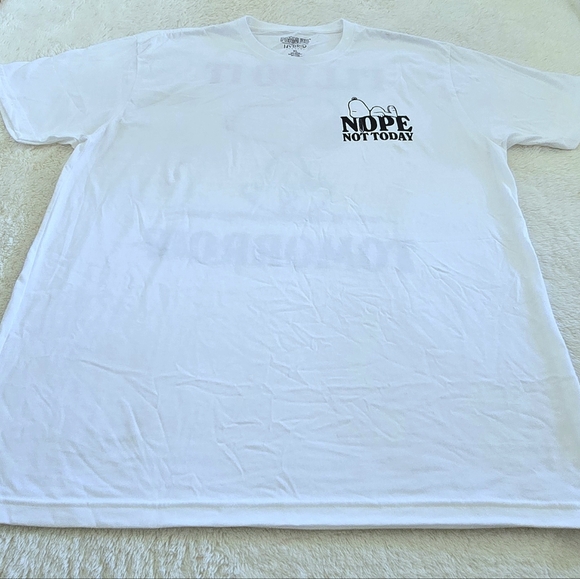 Peanuts🥜 X Hybrid Apparel Snoopy🐕 "Nope Not Today"🙅‍♂️ Graphic Tee👕 - NWOT - Picture 9 of 15